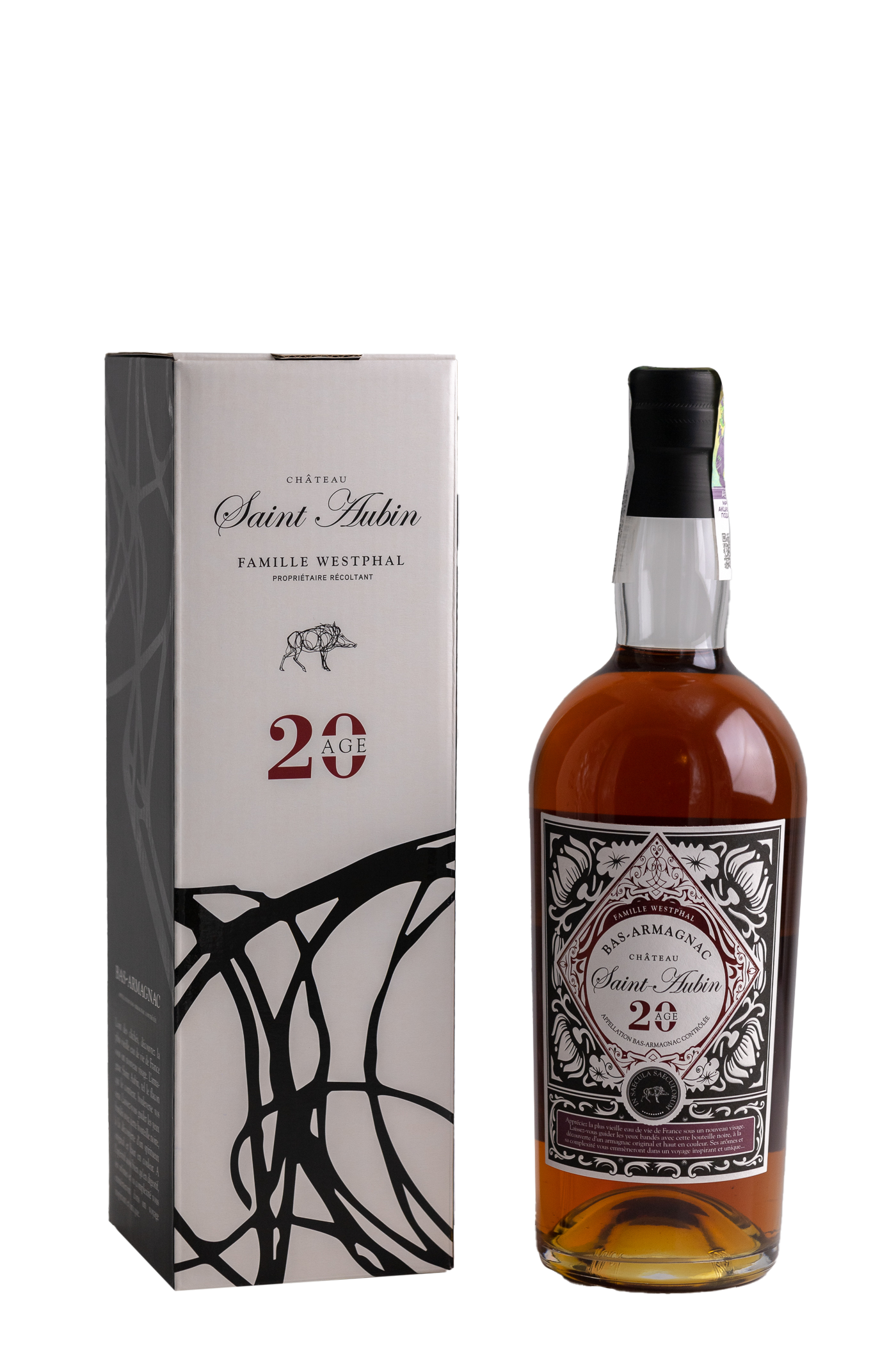 Bas Armagnac Saint Aubin Age 20 SAS Saint-Aubin - Сеть винных магазинов Wine Gallery 