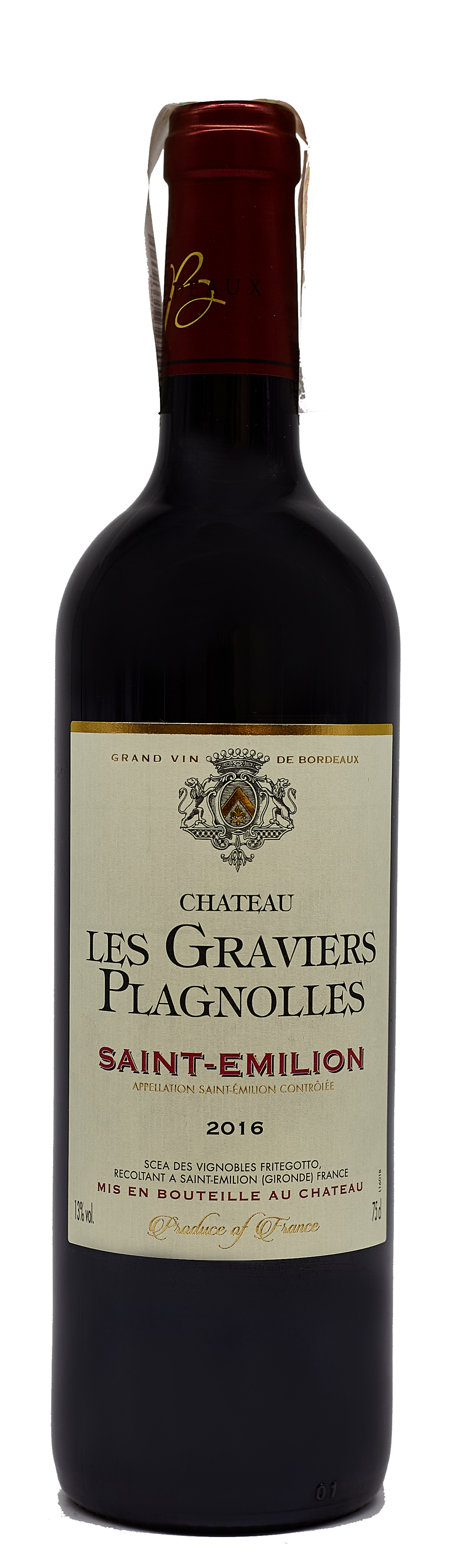 Château LES GRAVIERS PLAGNOLLES LD VINS S.A.S. - Сеть винных магазинов Wine Gallery 