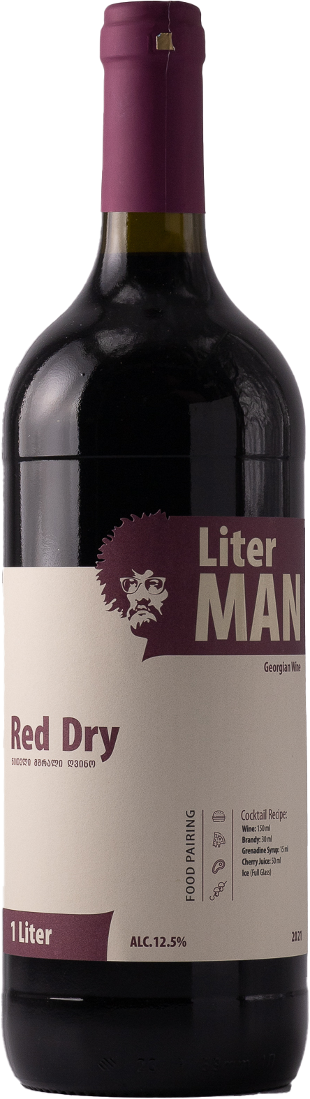 Liter MAN Red Dry Shilda - Сеть винных магазинов Wine Gallery 